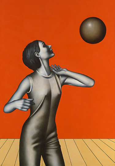 Dieter Asmus Frau mit Ball