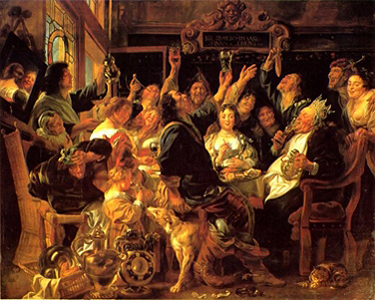 Jordaens Fest des Bohnenkönigs