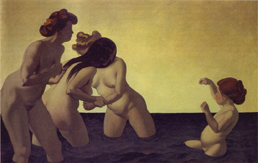 Vallotton Drei Frauen und ein kleines Mädchen