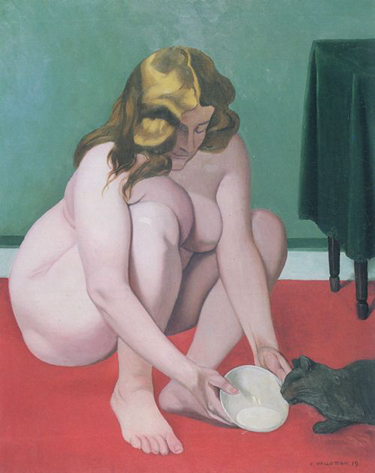 Vallotton Frau mit Katze